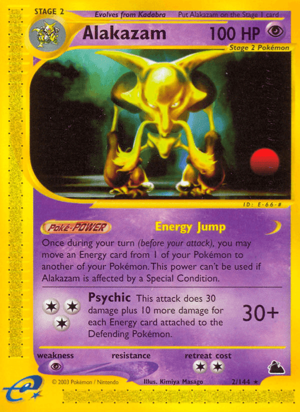 Alakazam, carta 2 di Skyridge