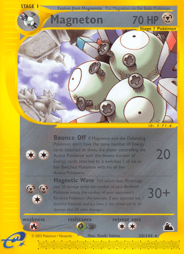 Magneton, carta 20 di Skyridge