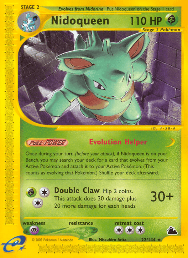 Nidoqueen, carta 22 de Skyridge