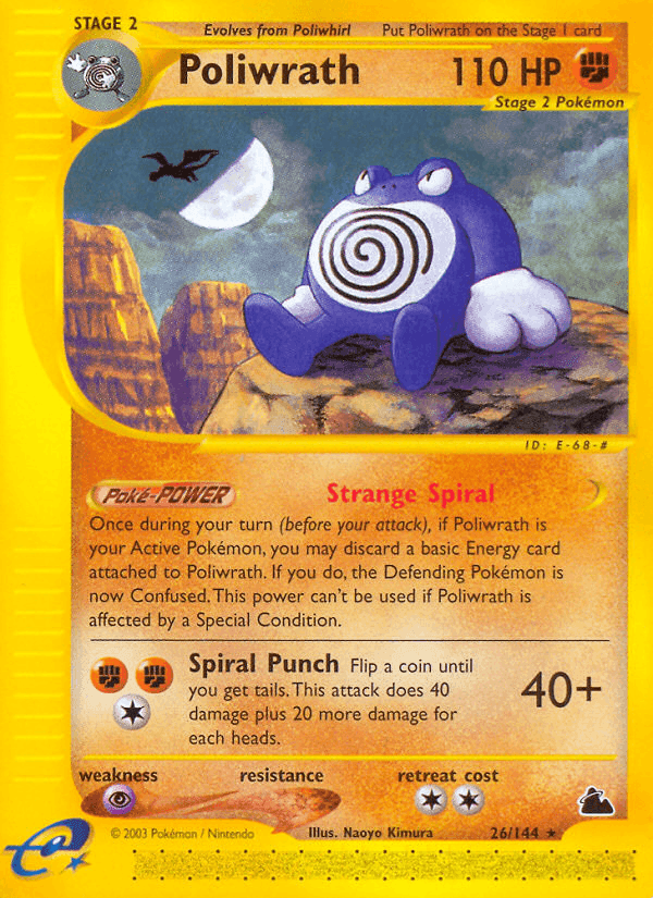 Poliwrath, card 26 from Skyridge