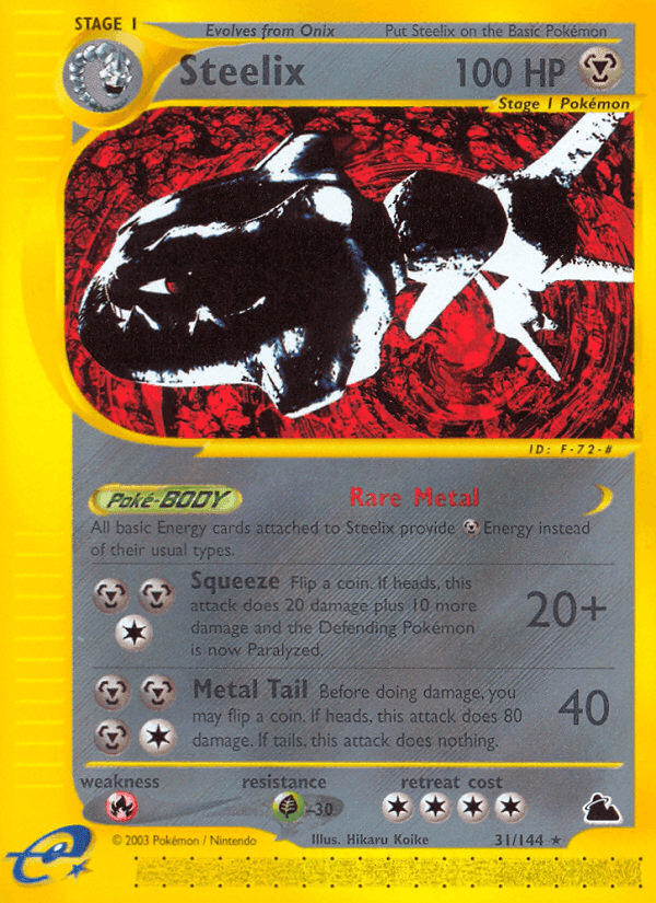 Steelix, carta 31 di Skyridge