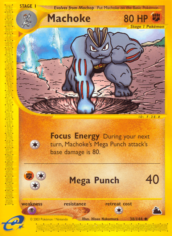 Machoke, carta 38 di Skyridge