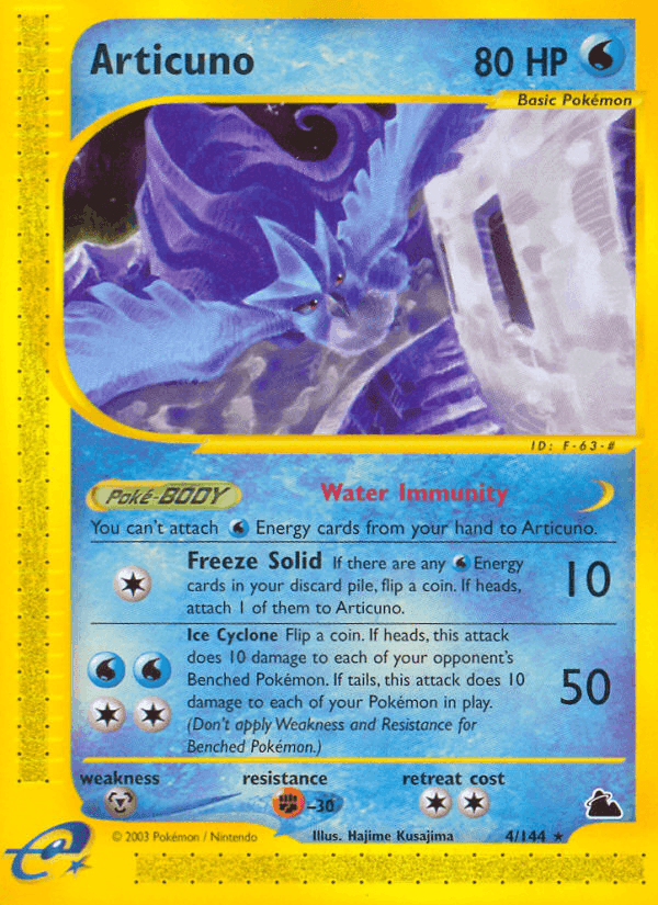 Articuno, carta 4 di Skyridge