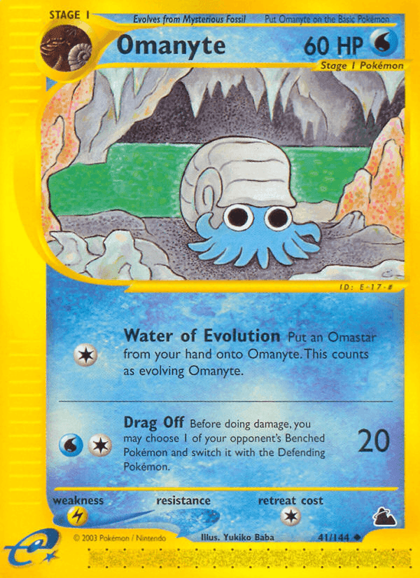 Omanyte, carta 41 di Skyridge