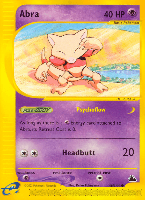 Abra, carta 46 di Skyridge