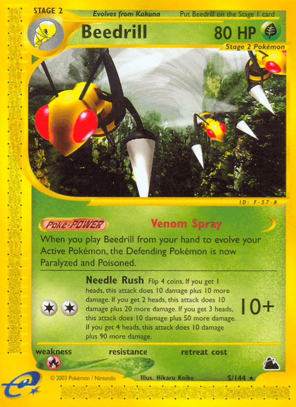 Beedrill, carta 5 di Skyridge