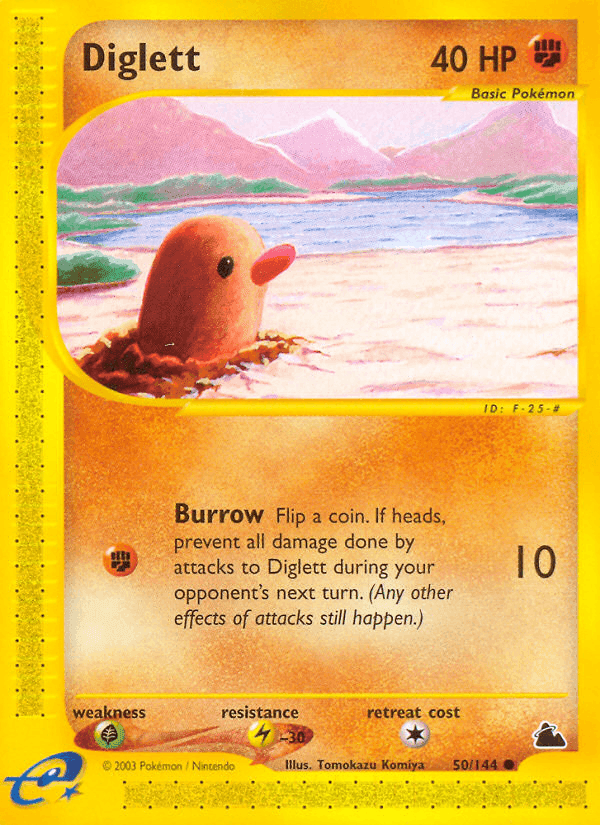 Diglett, carta 50 di Skyridge