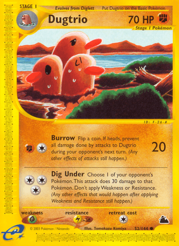 Skyridge の 52 番、Dugtrio
