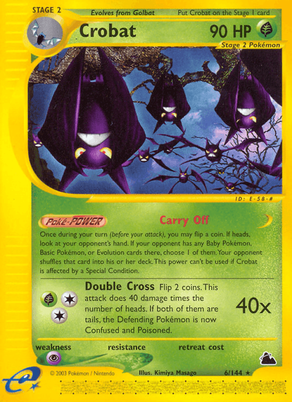 Crobat, carta 6 di Skyridge