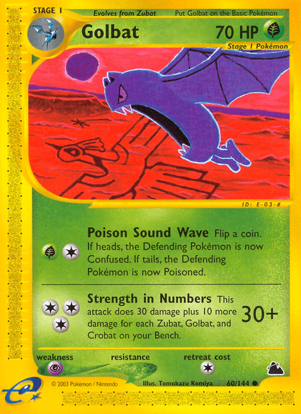 Golbat, carta 60 di Skyridge