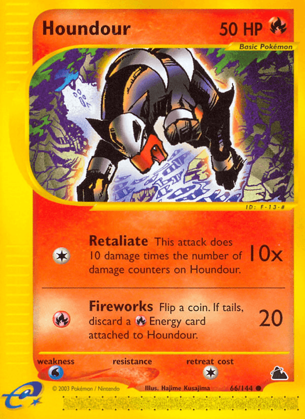 Houndour, card 66 from Skyridge