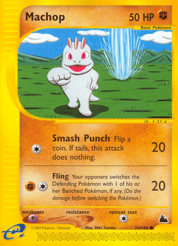 Machop, carta 74 de Skyridge