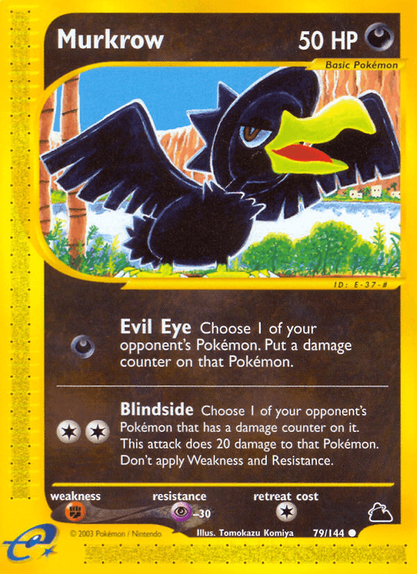 Murkrow, card 79 from Skyridge
