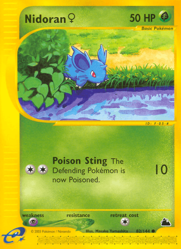 Nidoran ♀, carte 82 de Skyridge