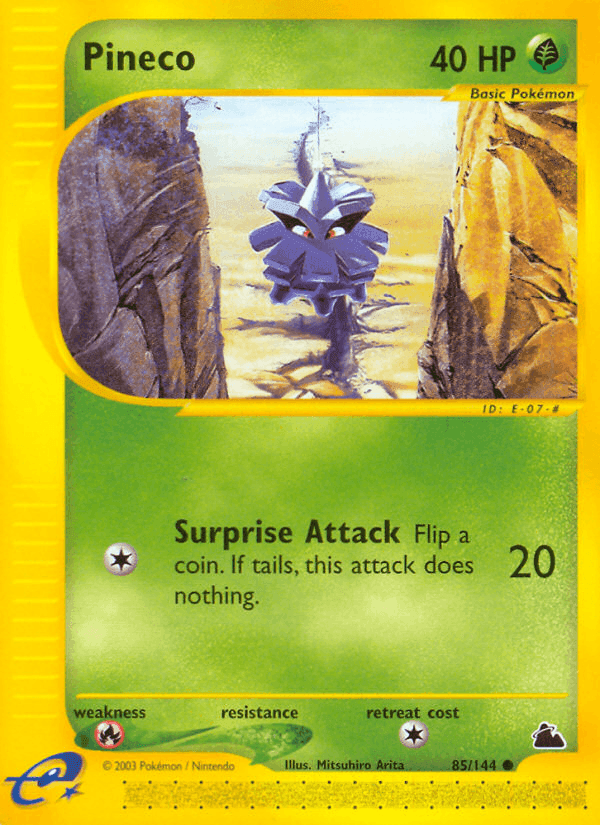 Pineco, card 85 from Skyridge
