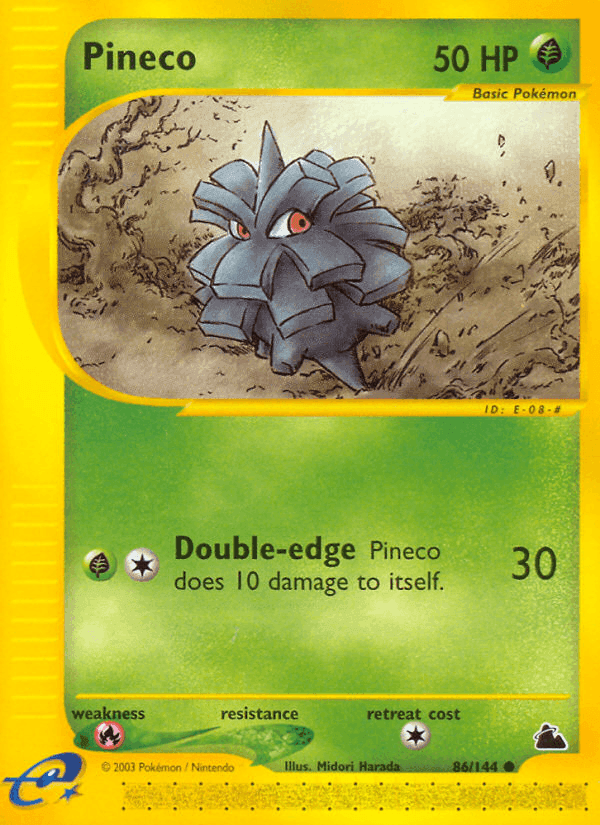 Pineco, card 86 from Skyridge
