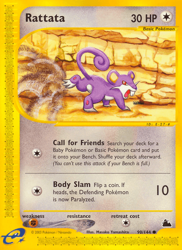 Rattata, carte 90 de Skyridge