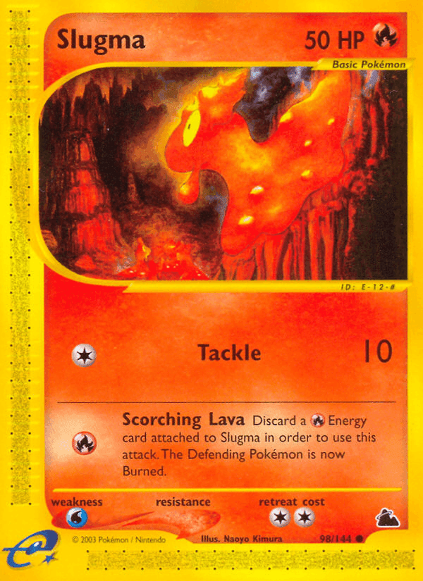 Slugma, card 98 from Skyridge