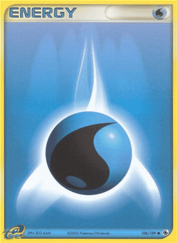 Water Energy, card 106 from Ruby & Sapphire