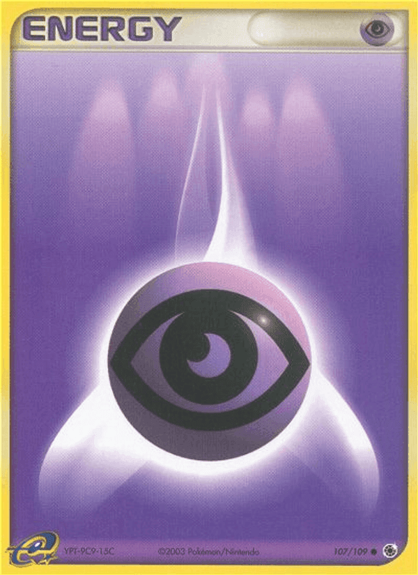 Psychic Energy, card 107 from Ruby & Sapphire