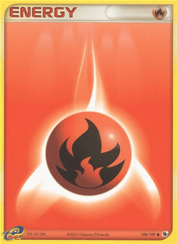 Fire Energy, card 108 from Ruby & Sapphire
