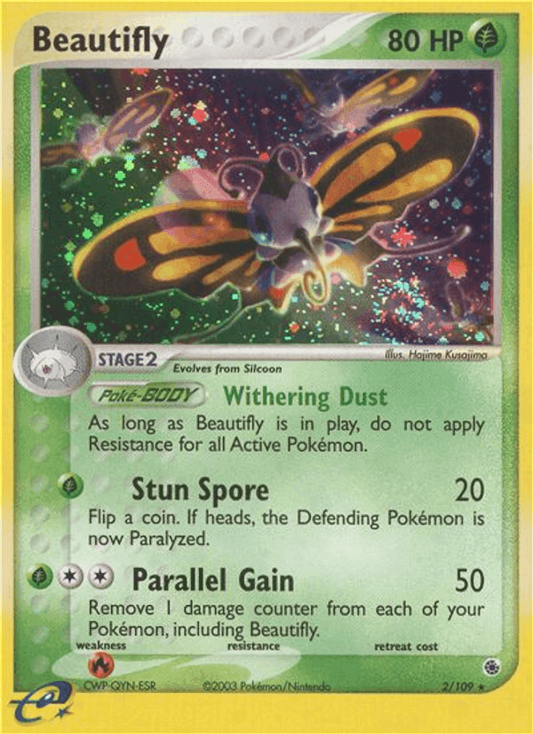 Beautifly, card 2 from Ruby & Sapphire
