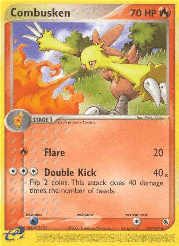 Combusken, carta 27 di EX Rubino & Zaffiro