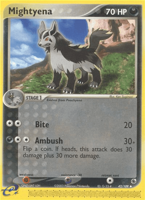 Ruby & Sapphire の 42 番、Mightyena