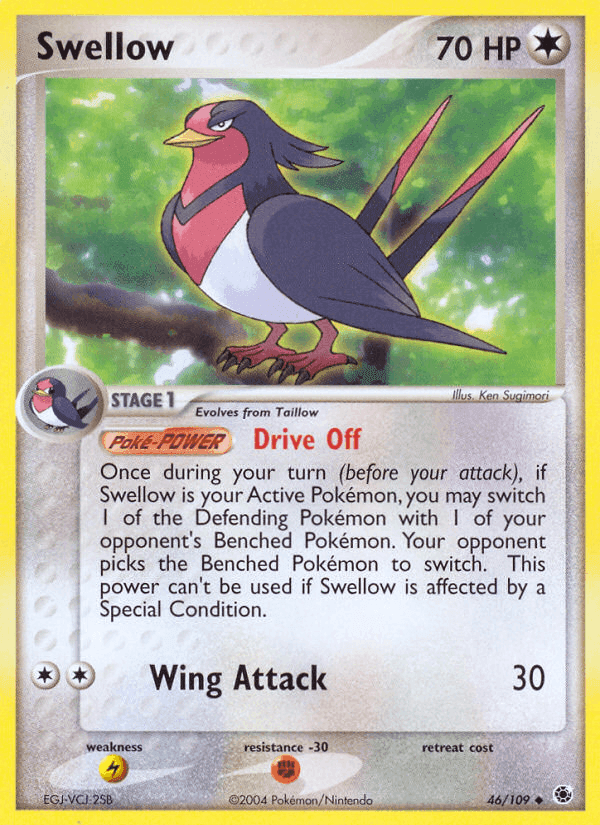 Swellow, carta 46 di EX Rubino & Zaffiro