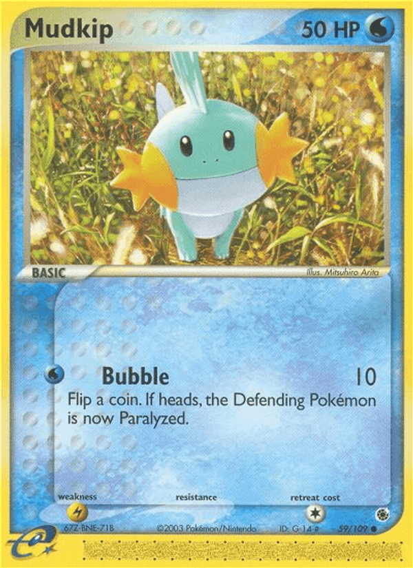 Mudkip, carta 59 di EX Rubino & Zaffiro