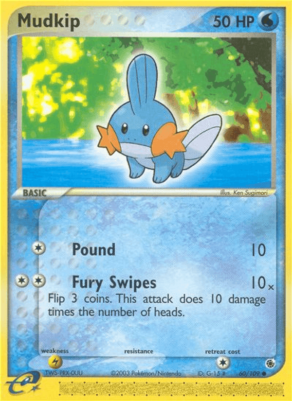 Mudkip, carta 60 di EX Rubino & Zaffiro