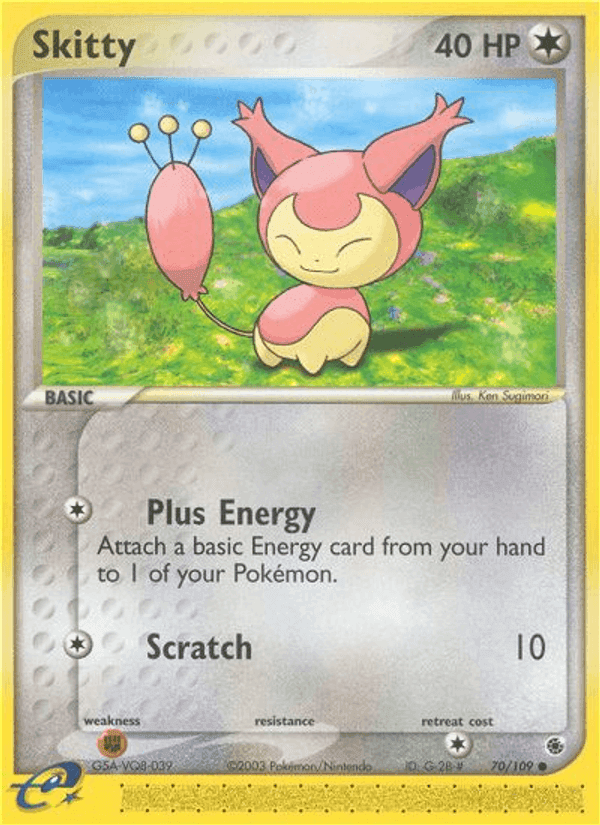Skitty, card 70 from Ruby & Sapphire