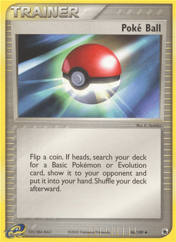 Poké Ball, carte 86 de Ruby & Sapphire