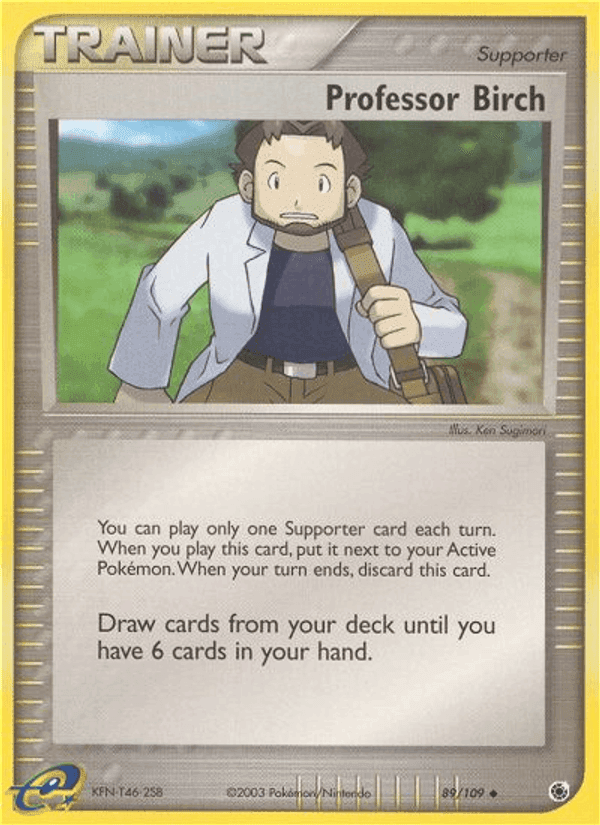 Professor Birch, card 89 from Ruby & Sapphire