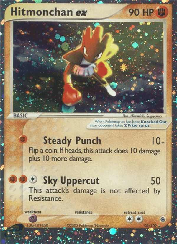 Ruby & Sapphire の 98 番、Hitmonchan ex