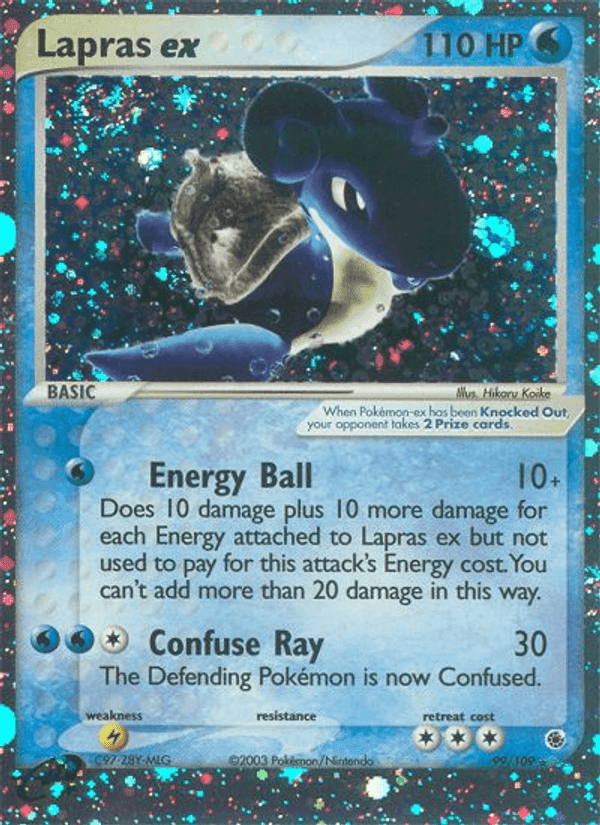 Lapras ex, carta 99 di EX Rubino & Zaffiro