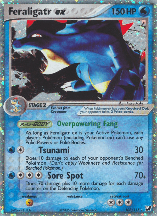 Feraligatr ex, carta 103 de EX Forças Ocultas
