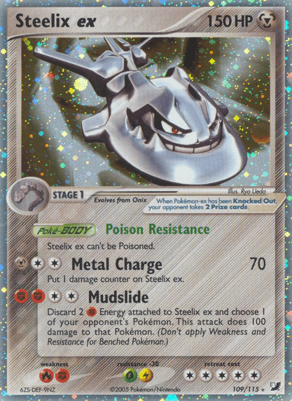 Steelix ex, card 109 from Unseen Forces