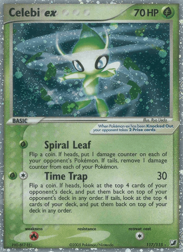 Celebi ex, card 117 from Unseen Forces