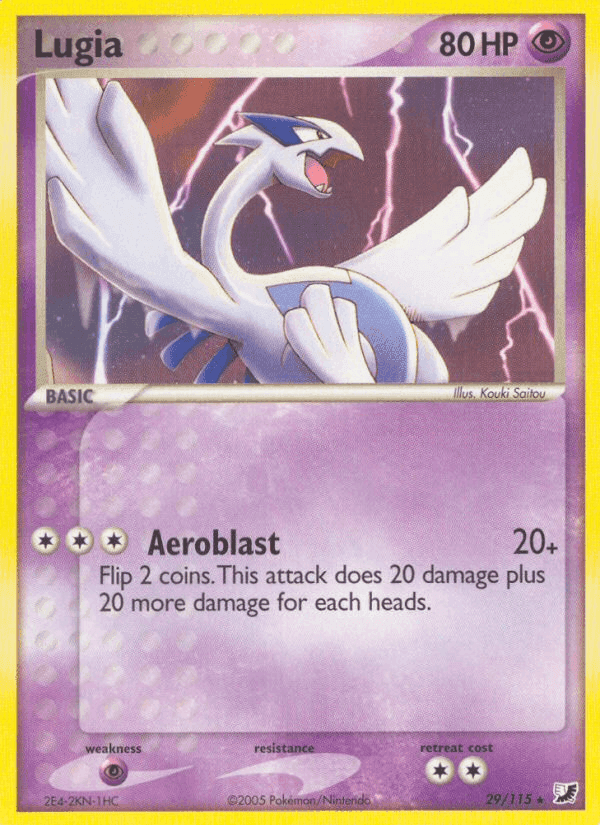 Lugia, carta 29 di EX Forze Segrete