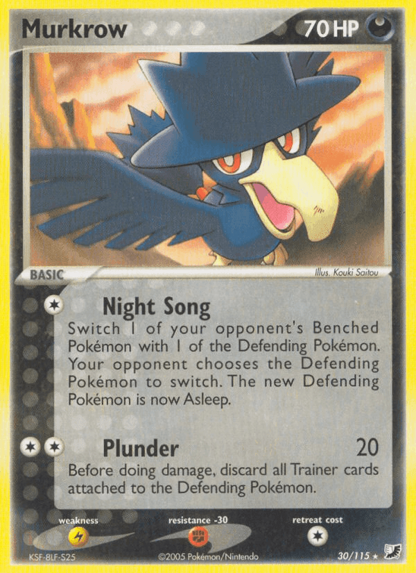 Murkrow, carta 30 di EX Forze Segrete