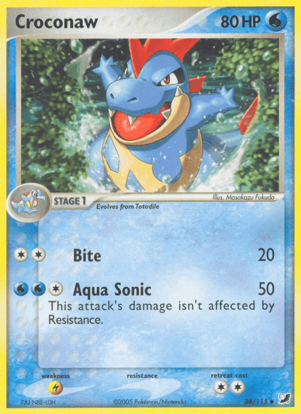 Croconaw, carta 38 di EX Forze Segrete