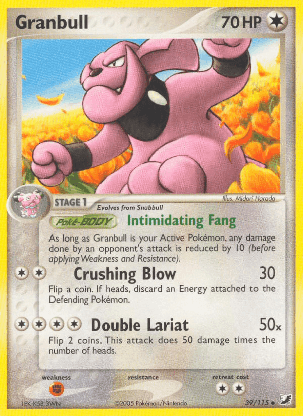 Granbull, carta 39 di EX Forze Segrete