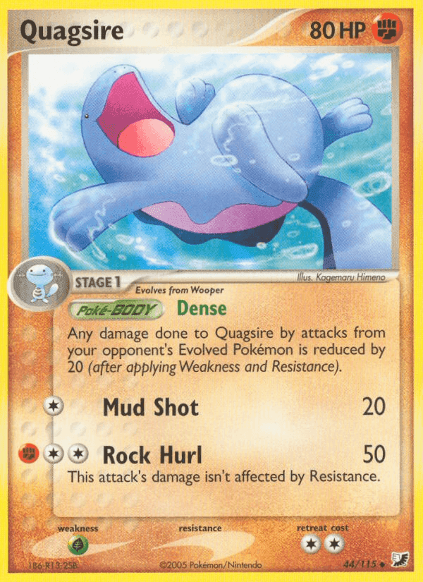 Quagsire, carta 44 de EX Fuerzas Ocultas