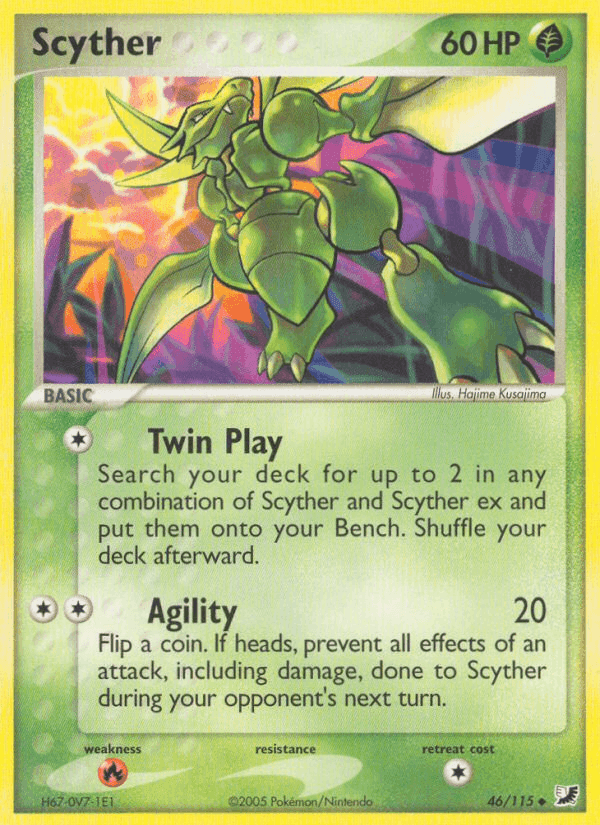 Scyther, carta 46 di EX Forze Segrete
