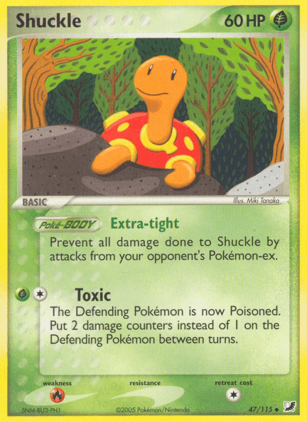 Shuckle, carta 47 de EX Fuerzas Ocultas