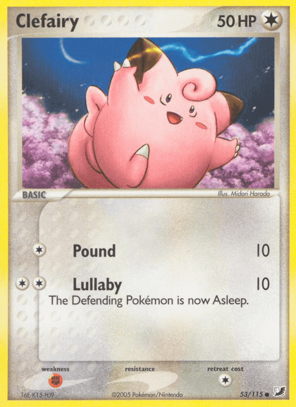 Clefairy, carta 53 di EX Forze Segrete