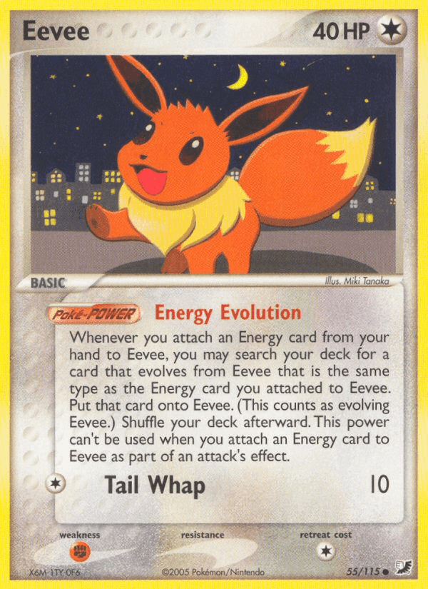 Eevee, carta 55 de EX Fuerzas Ocultas
