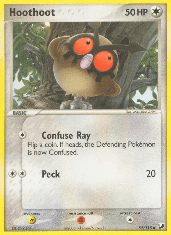 Hoothoot, carta 59 di EX Forze Segrete