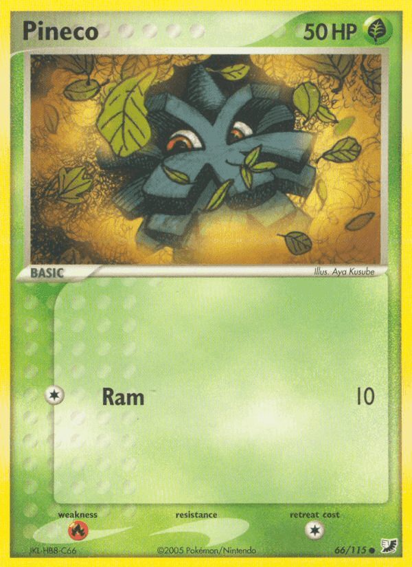 Pineco, card 66 from Unseen Forces